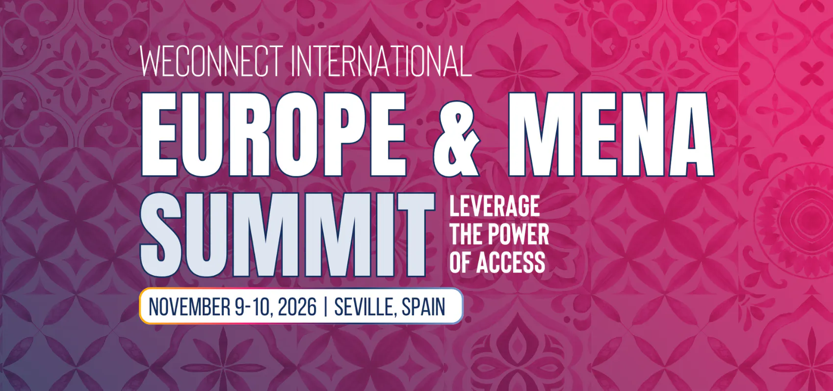 Europe MENA Summit Banner